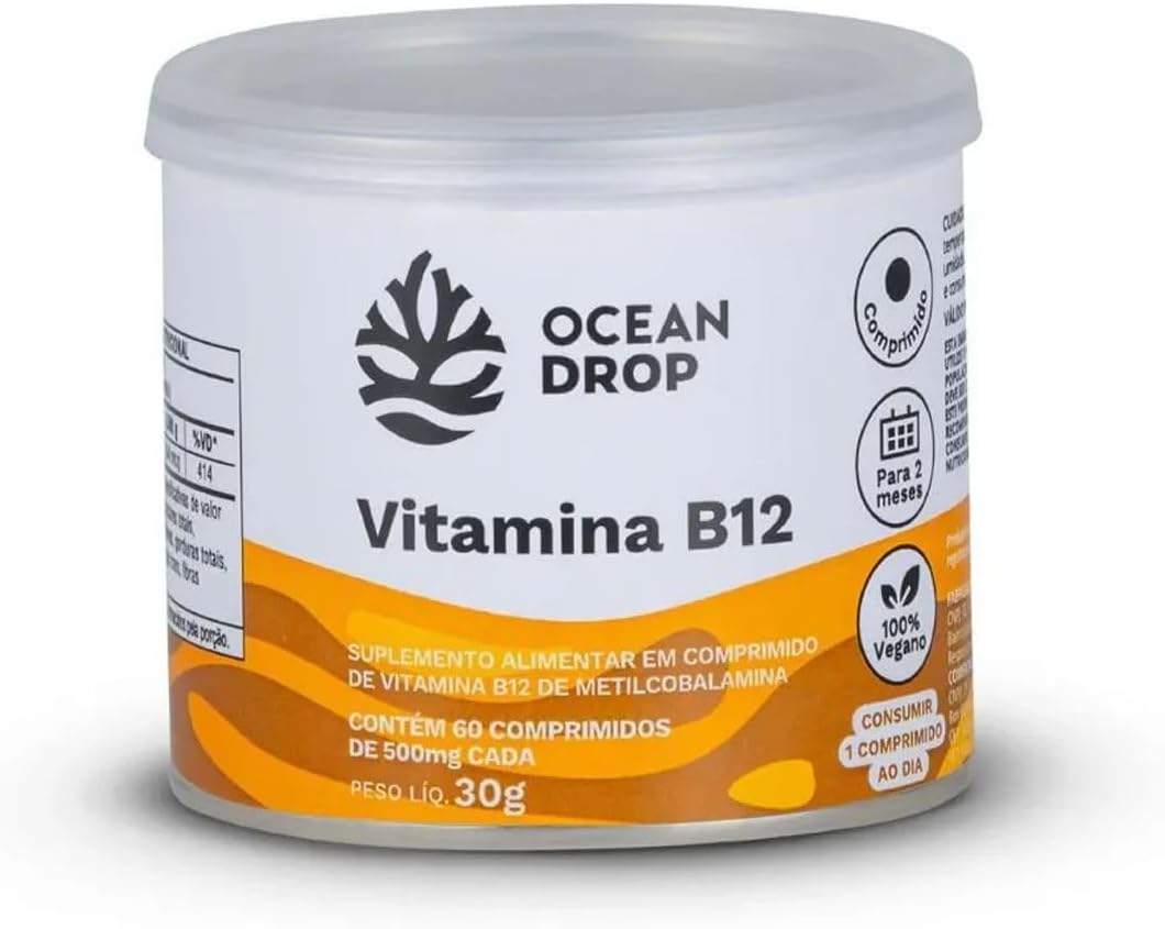 Vitamina B12 500mg 60 Tablets Ocean Drop