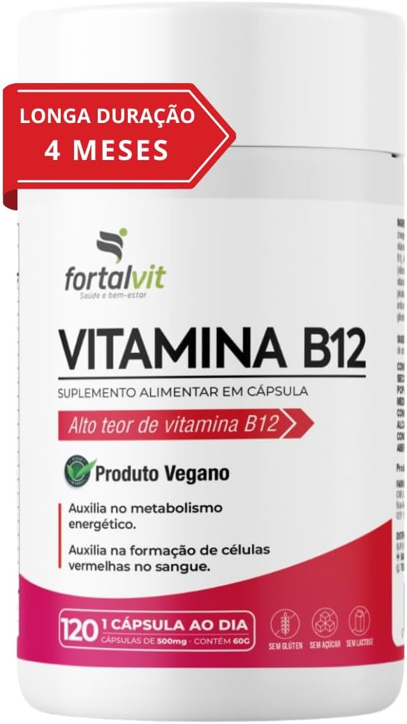 Vitamina B12 Ativa (metilcobalamina) Longa Duração Fortalvit